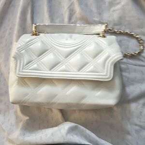 Brand New !! Tory Burch White Fleming Convertible Shoulder Bag